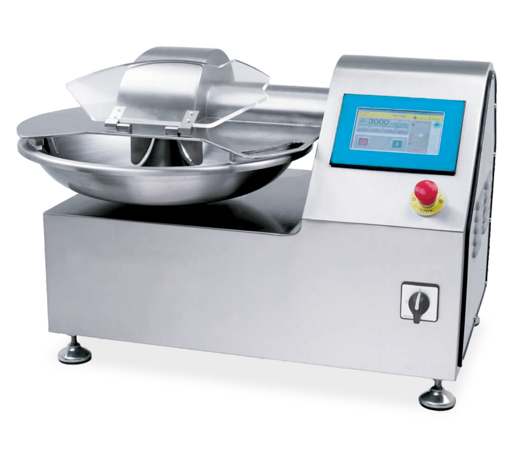 Omcan 46215 30 In. Talsa Bowl Cutter, 15.9 Qt, 3 HP, Variable Speed 750-3,000 RPM, 3-Knife Head, Stainless Steel