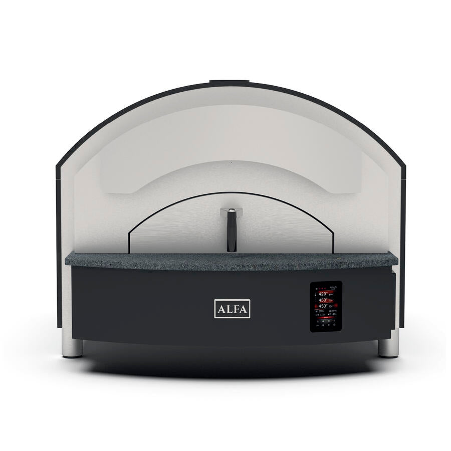 Omcan PE-IT-0004-E Alfa Zeno 4-Pizza Electric Deck Oven, Stainless Steel, Touchscreen, 240V/3Ph