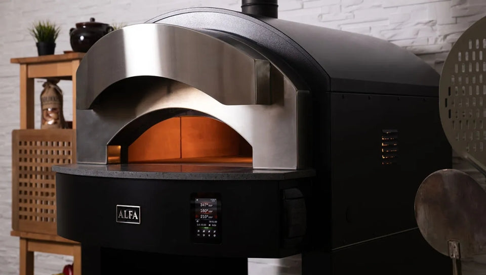 Omcan PE-IT-0004-E Alfa Zeno 4-Pizza Electric Deck Oven, Stainless Steel, Touchscreen, 240V/3Ph