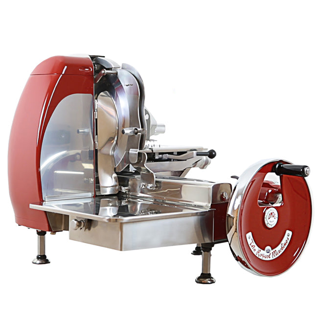Omcan 46088 31 In. Omas Volano S37 14.5" Manual Flywheel Meat Slicer, Standard Flywheel, Stainless Steel