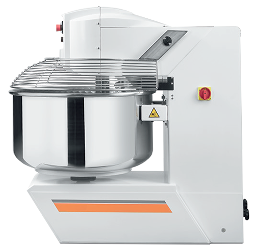 Omcan 49123 29 In. Avancini Heavy-Duty Spiral Dough Mixer, 164 Qt, 220 lb Dough Capacity, Dual Speed, Stainless Steel