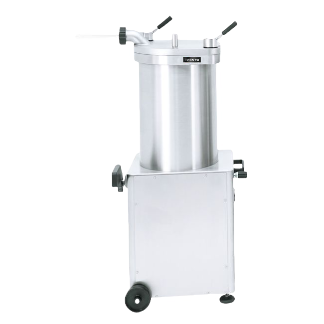 Omcan 46103 25 In. Talsa 95 lb Hydraulic Piston Sausage Stuffer, 53.9 Qt Barrel, Stainless Steel, 208-220V/3Ph