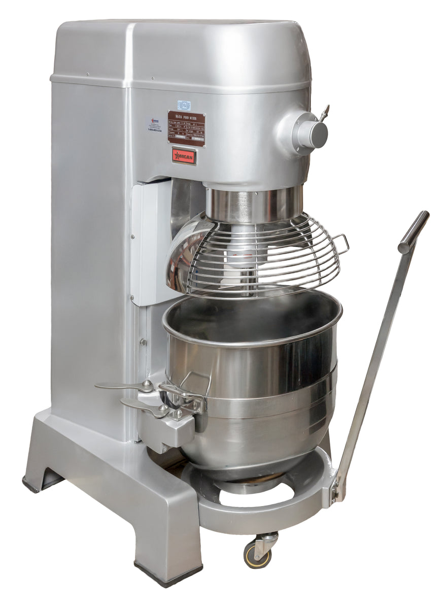 Omcan MX-CN-0060-U 60 qt Stainless Steel Planetary Mixer, 4-Speed, 115V/1Ph, #12 Hub