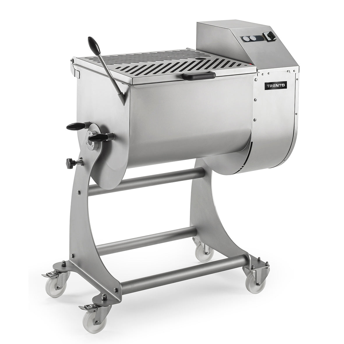 Omcan MM-IT-0180-ETL 397 lb Stainless Steel Heavy-Duty Meat Mixer, AISI 304, Tilting Tank, 220V/3Ph