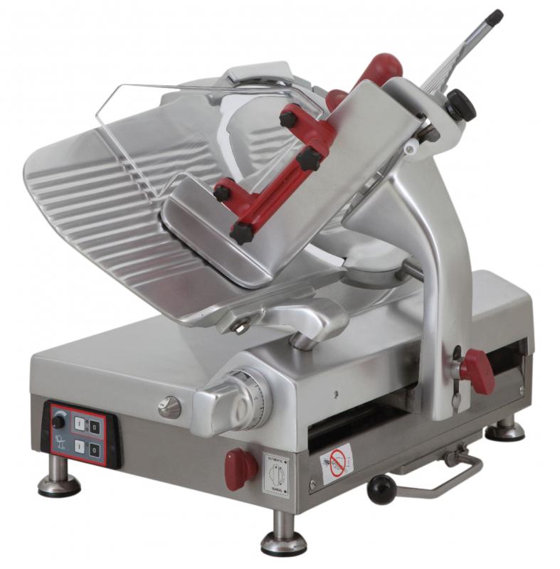 Omcan MS-IT-0330-N Omas 13" Gear-Driven Automatic Meat Slicer, Plexiglass Guard, 120V