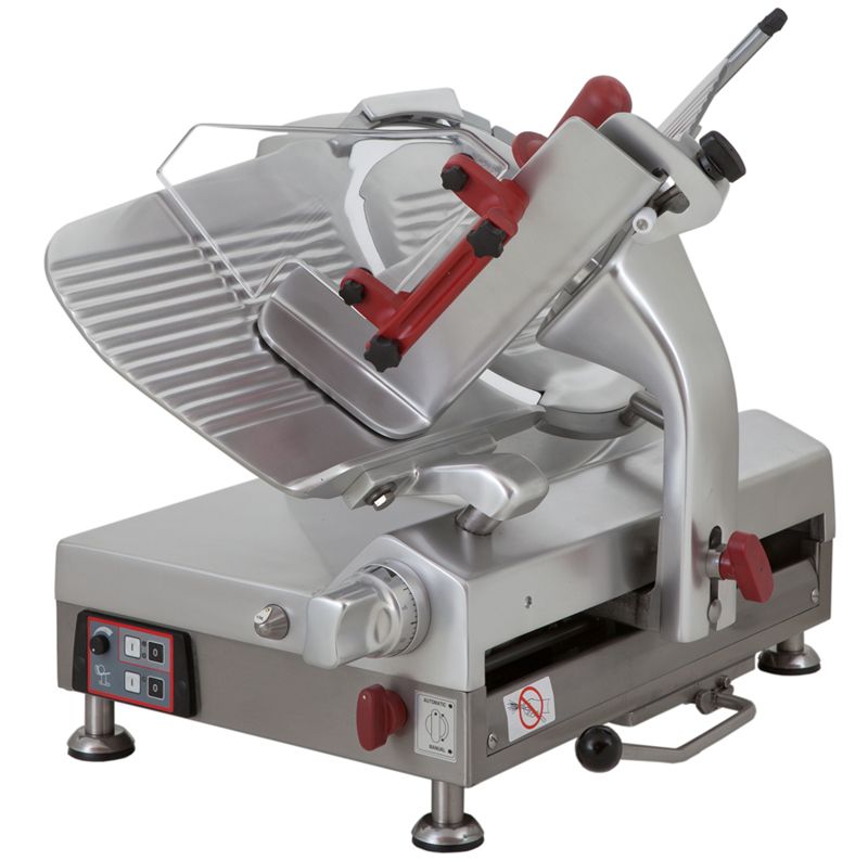 Omcan MS-IT-0330-N Omas 13" Gear-Driven Automatic Meat Slicer, Plexiglass Guard, 120V