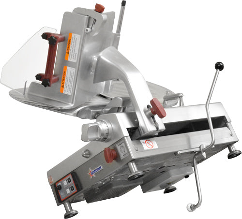 Omcan MS-IT-0330-N Omas 13" Gear-Driven Automatic Meat Slicer, Plexiglass Guard, 120V