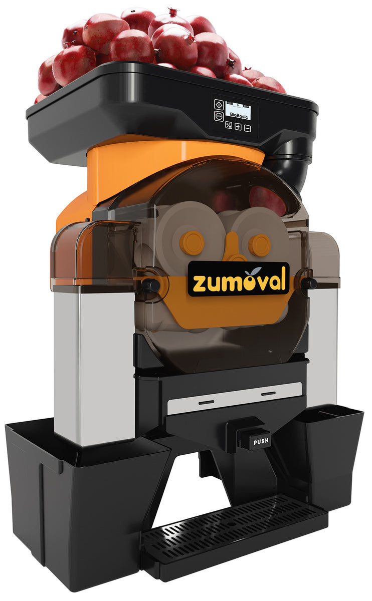 Zumoval 48009 20 In. Big Basic Citrus Juice Extractor with Push and Juice Button, 560W Motor, 28 Fruits Per Minute, Self-Cleaning