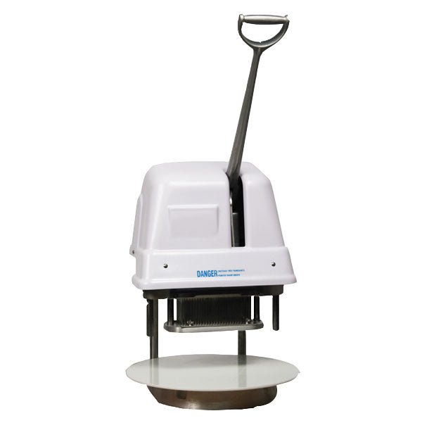 Omcan 11060 18 In. Stainless Steel Manual Meat Tenderizer, 378 Blades with 18 In. Circular Board