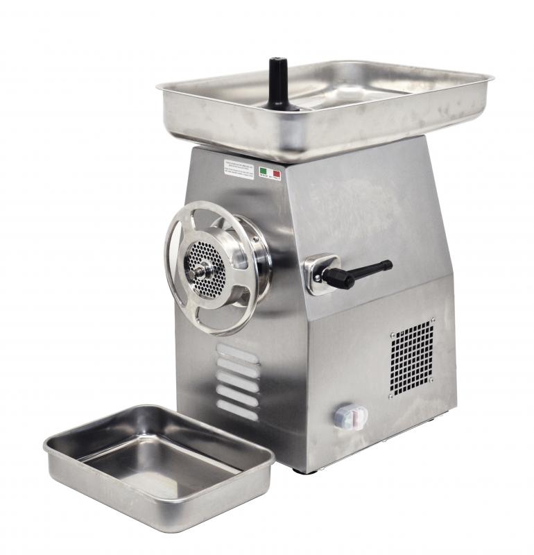 Omcan MG-IT-0032-C 12 In. #32 Stainless Steel Meat Grinder, 3 HP, 1320 lb/hr Production, AISI 304