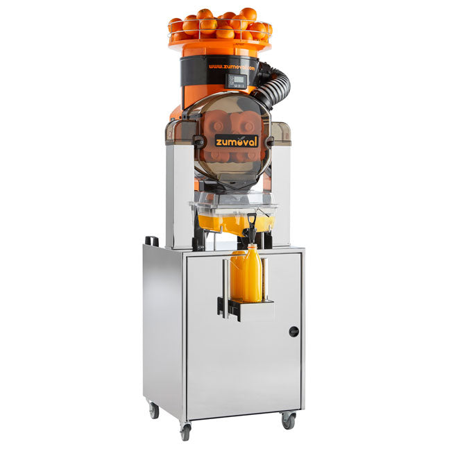 Omcan 40531 Zumoval FastTop Juice Extractor with Auto Feeder, Self-Cleaning System, and Juice Level Detector, 45 Fruits per Minute