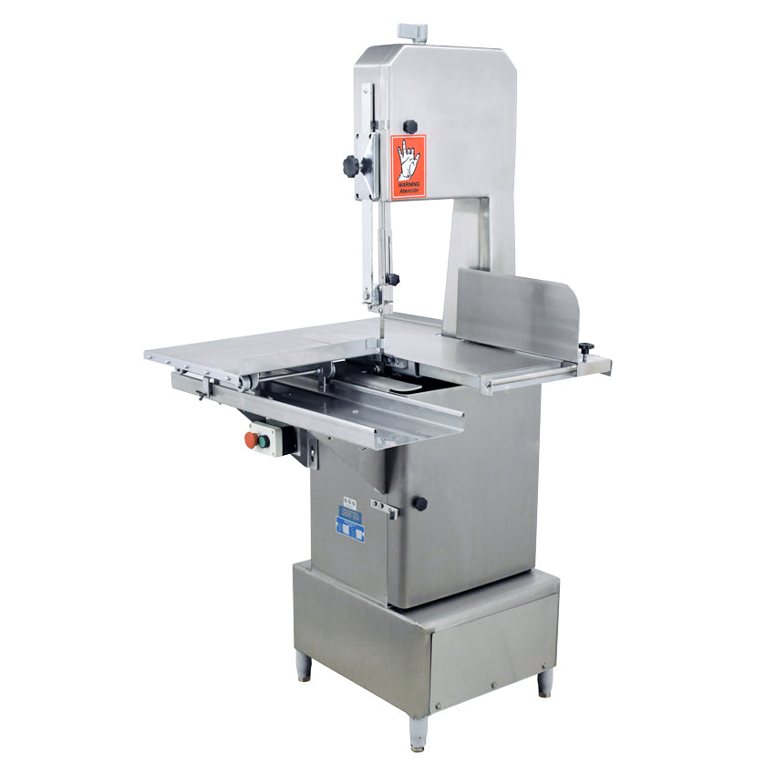 Omcan BS-VE-2489-ES 31 In. 2 HP Stainless Steel Floor Band Saw, 98 In. Blade, Sliding Table, 220V