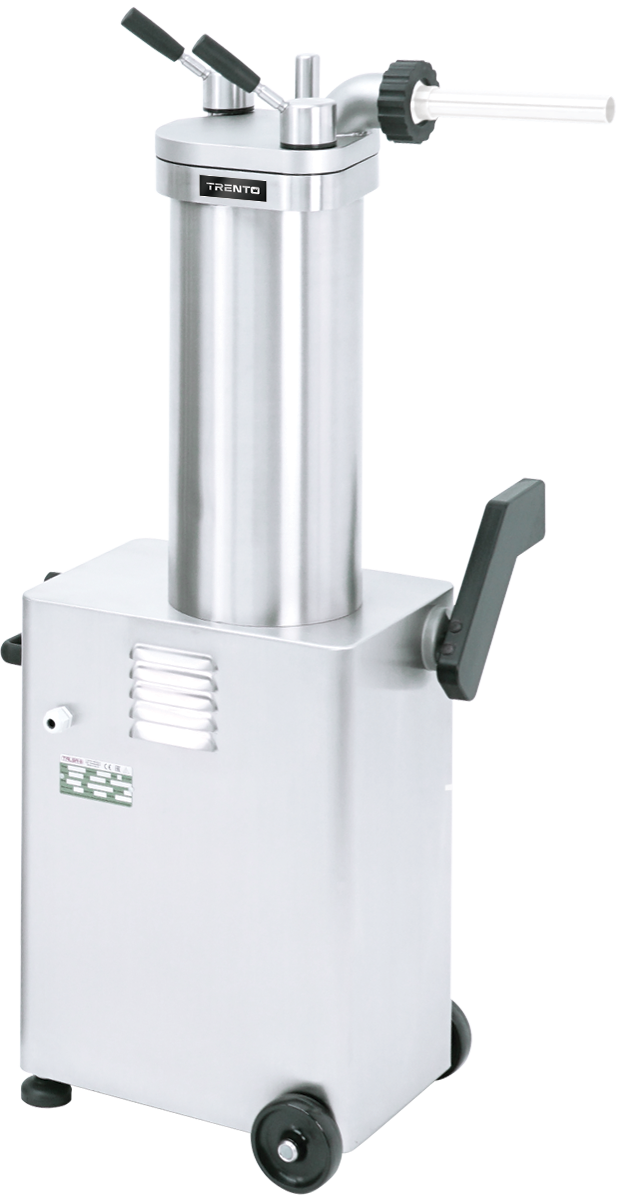 Omcan 45950 Talsa Stainless Steel 26 lb Hydraulic Piston Sausage Stuffer, 1 HP, 110V