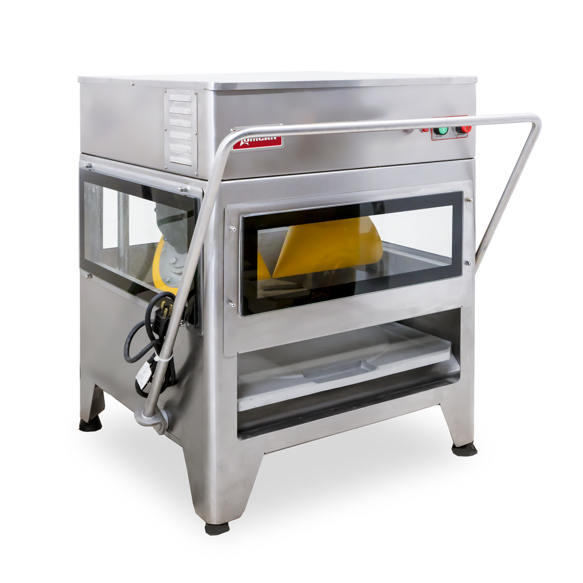 Omcan 46322 Stainless Steel Pizza Dough Former and Stretcher, 370W, 110-120V/1Ph