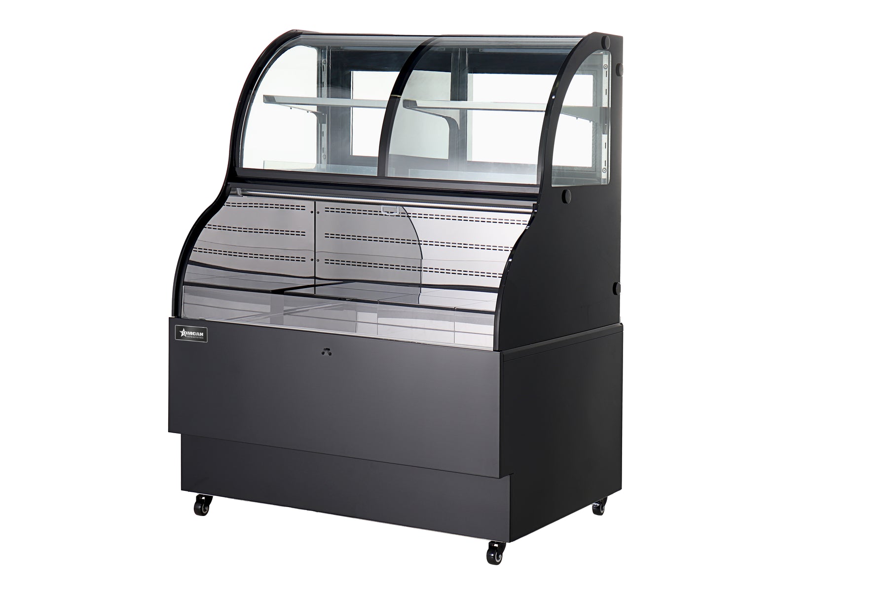 Omcan RS-CN-0348 36 In. Dual Service Open Refrigerated Display, 12.5 Cu. Ft., Digital Controller, Stainless Steel