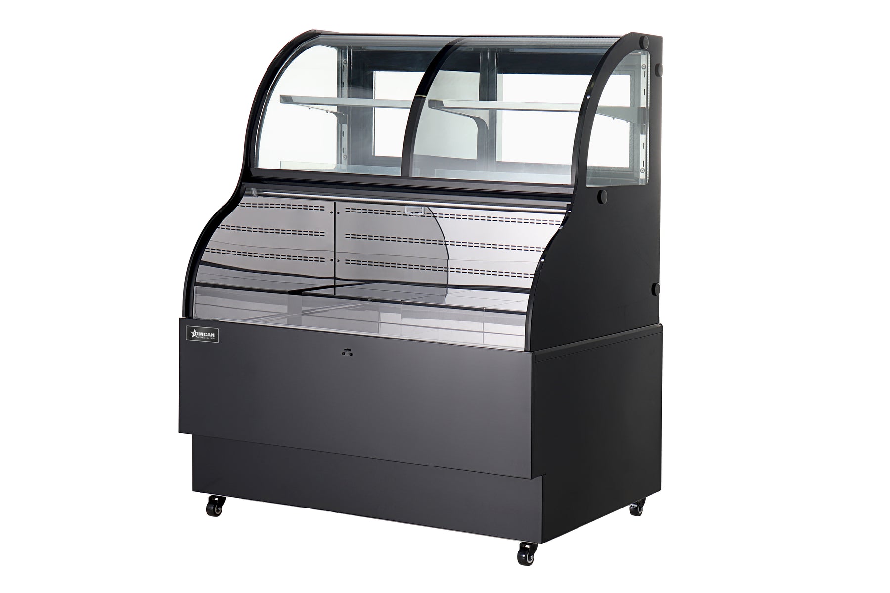 Omcan RS-CN-0468 48 In. Dual Service Open Refrigerated Display, 16.53 Cu. Ft., Digital Controller, Stainless Steel