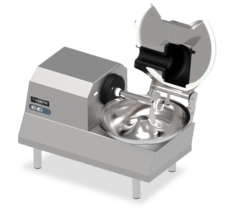 Omcan 47711 20 In. Stainless Steel 10 lb Bowl Cutter, 1 HP, 1680 RPM, Safety Interlock, 120V