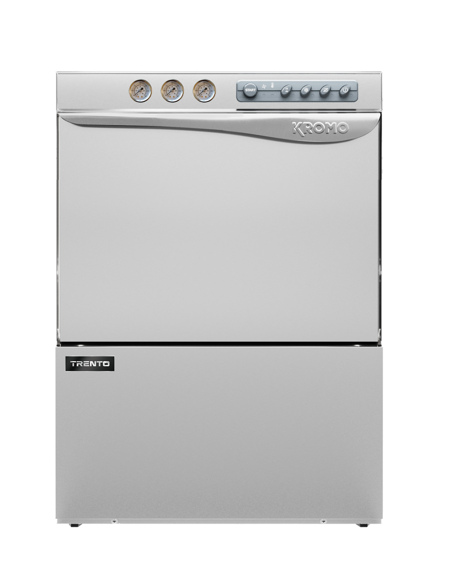 Omcan AQUA-50-USA 23 In. Kromo Aqua Undercounter Dishwasher, 30 Racks/Hr, 7,090W, Stainless Steel