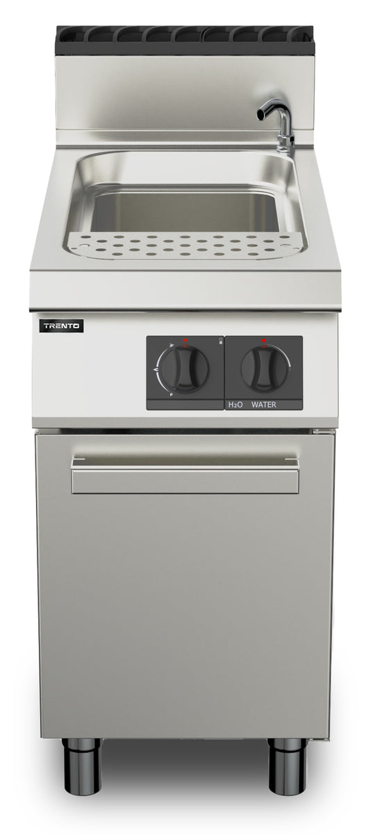 Offcar CE-IT-0045-E 17.72 In. Electric Pasta Cooker, 9 kW with Automatic Water Fill and Starch Removal