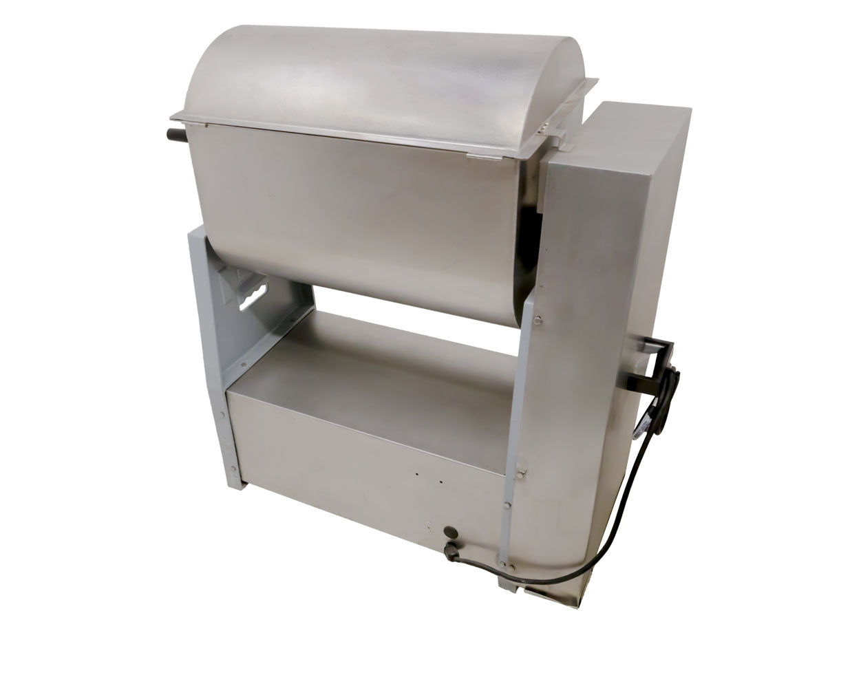 Omcan MM-BR-0050 110 lb. Medium-Duty Meat Mixer, Stainless Steel Tank and Blades, Tilting Discharge