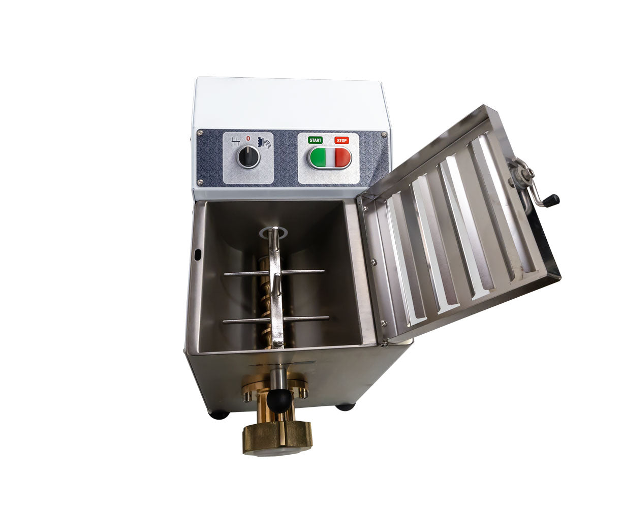 Omcan PM-IT-0004 10 In. Countertop Pasta Machine, 8.8 lb/hr Output, 373W, Stainless Steel
