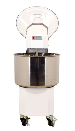 Omcan 45418 34 Qt Spiral Dough Mixer, Fixed Bowl, without Timer, 1.5 HP, Made in Italy