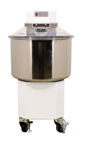 Omcan 45418 34 Qt Spiral Dough Mixer, Fixed Bowl, without Timer, 1.5 HP, Made in Italy