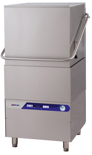 Omcan CD-GR-1500 30 In. Upright High-Temperature Dishwasher, Stainless Steel, Digital Control, Three Wash Programs, Built-In Booster Heater