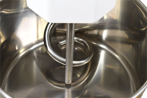 Omcan MX-IT-0030-R 34 Qt. Spiral Dough Mixer with Removable Bowl, 1.5 HP, Stainless Steel
