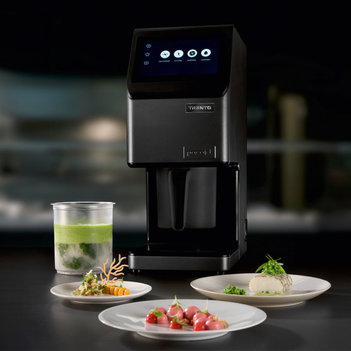 Pacojet 47755 8 In. Pacojet 4 Commercial Micro-Puree Food Processor, 1500W with Touchscreen and WiFi