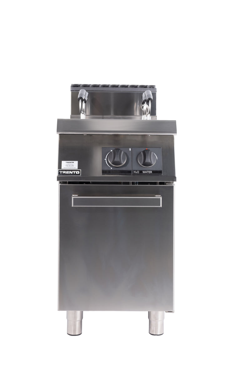 Omcan CE-IT-0045 12 Gallon Single Tank Natural Gas Pasta Cooker, Single Burner, Stainless Steel, 47,500 BTU
