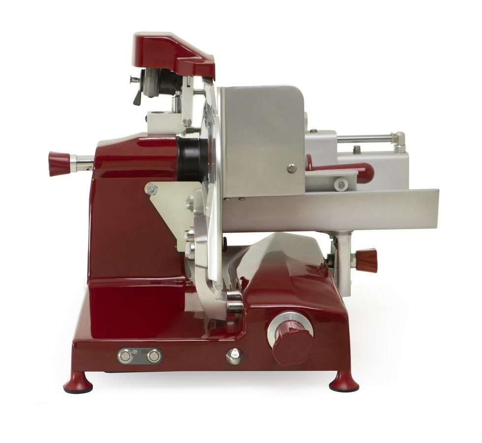 Omcan 49532 Omas S-Series 15" Horizontal Gear-Driven Meat Slicer, Red, 110V