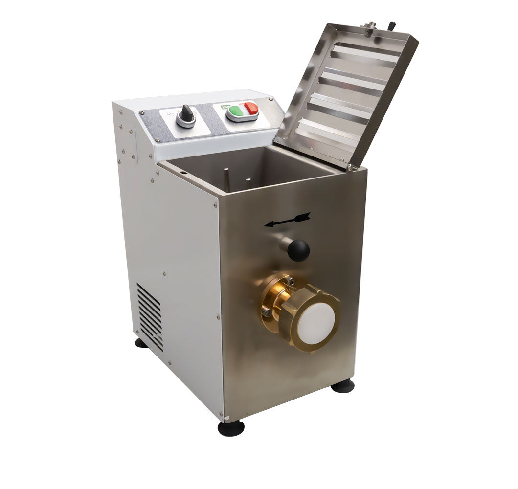 Omcan PM-IT-0004 10 In. Countertop Pasta Machine, 8.8 lb/hr Output, 373W, Stainless Steel