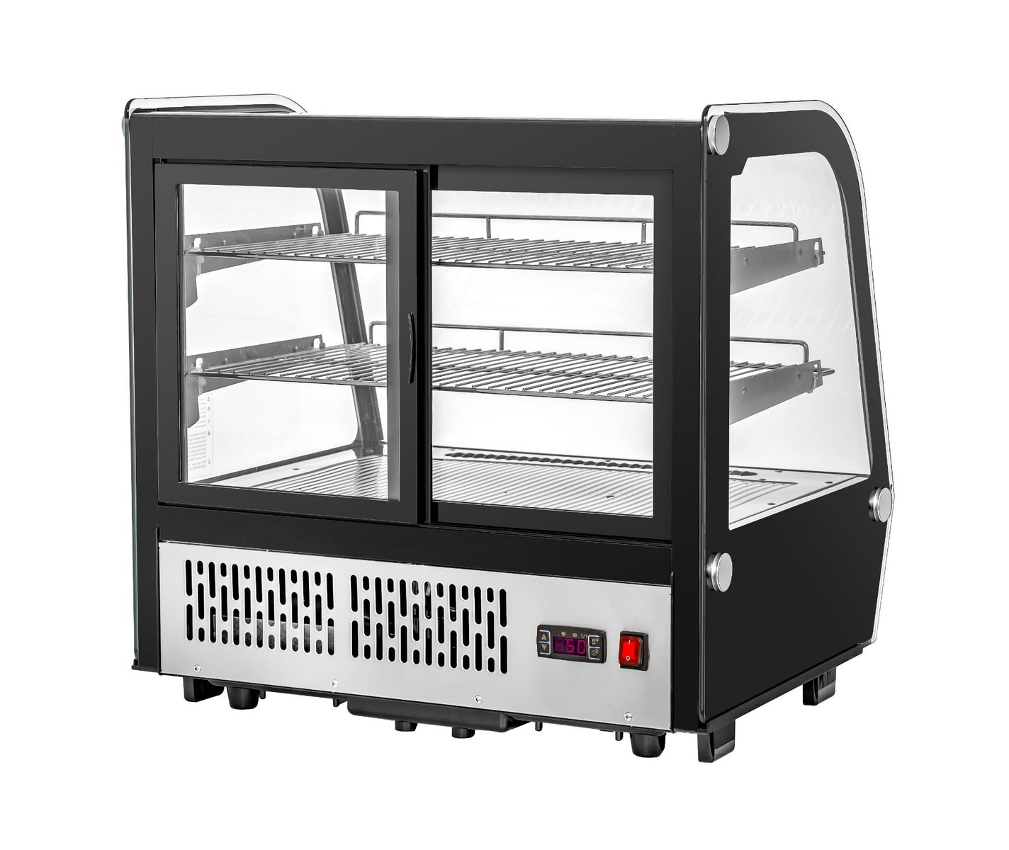 Migali C-42CTC-28 28 In. Counter-Top Refrigerated Display Case, Curved Glass, 4.2 Cu Ft, R290 Refrigerant