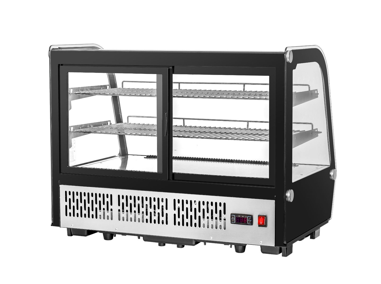 Migali C-56CTC-35 35 In. Counter-Top Refrigerated Display Case, Curved Glass, 5.7 Cu Ft, R290 Refrigerant