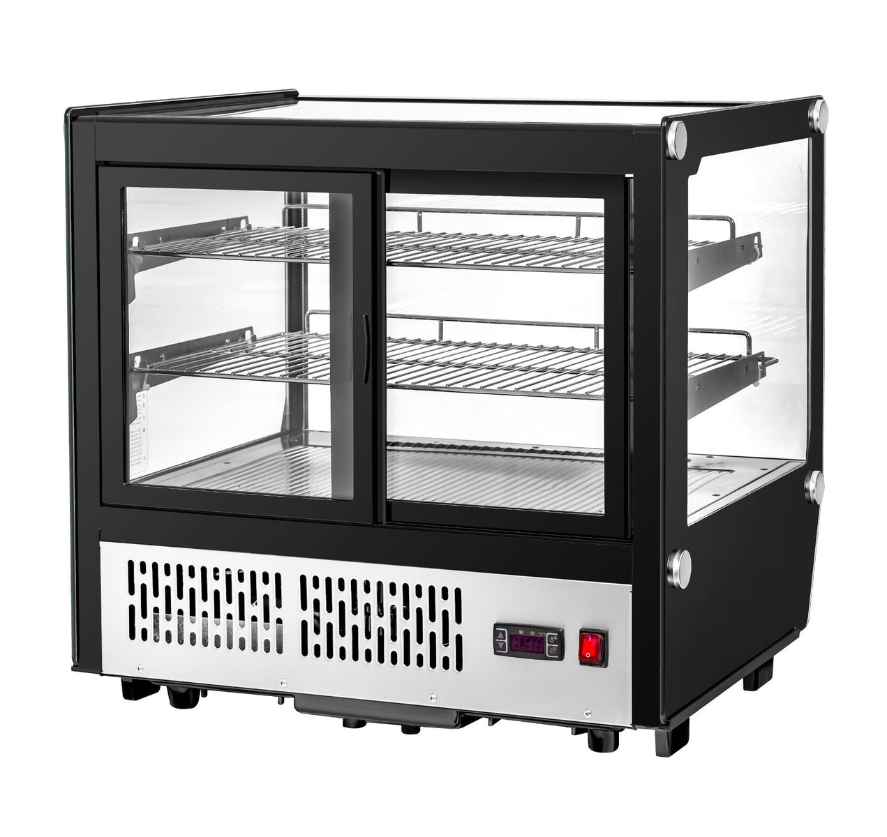 Migali C-42CTS-28 28 In. Counter-Top Refrigerated Display Case, Straight Glass, 4.2 Cu Ft, R290 Refrigerant