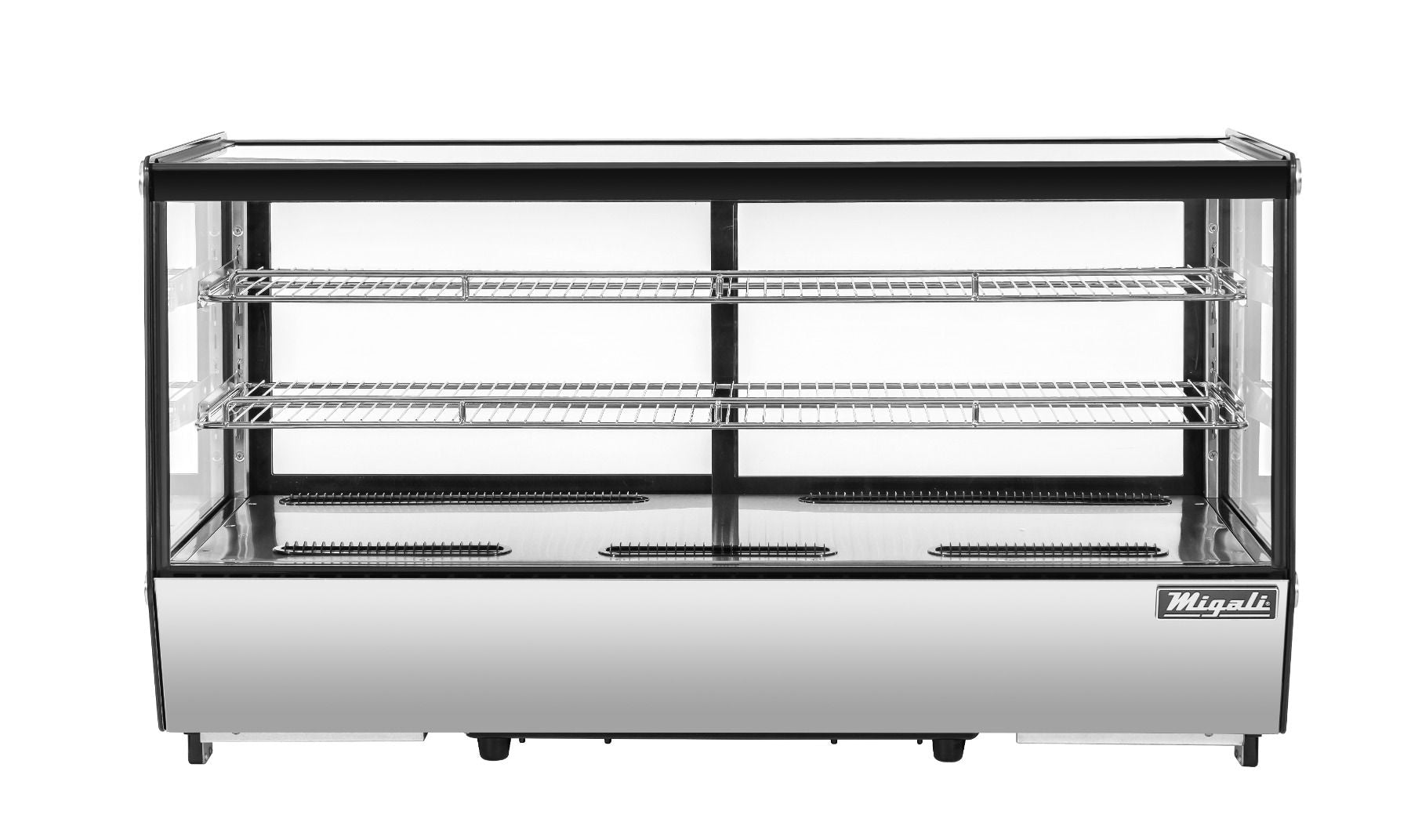 Migali C-70CTS-48 48 In. Counter-Top Refrigerated Display Case, Straight Glass, 7.1 Cu Ft, R290 Refrigerant
