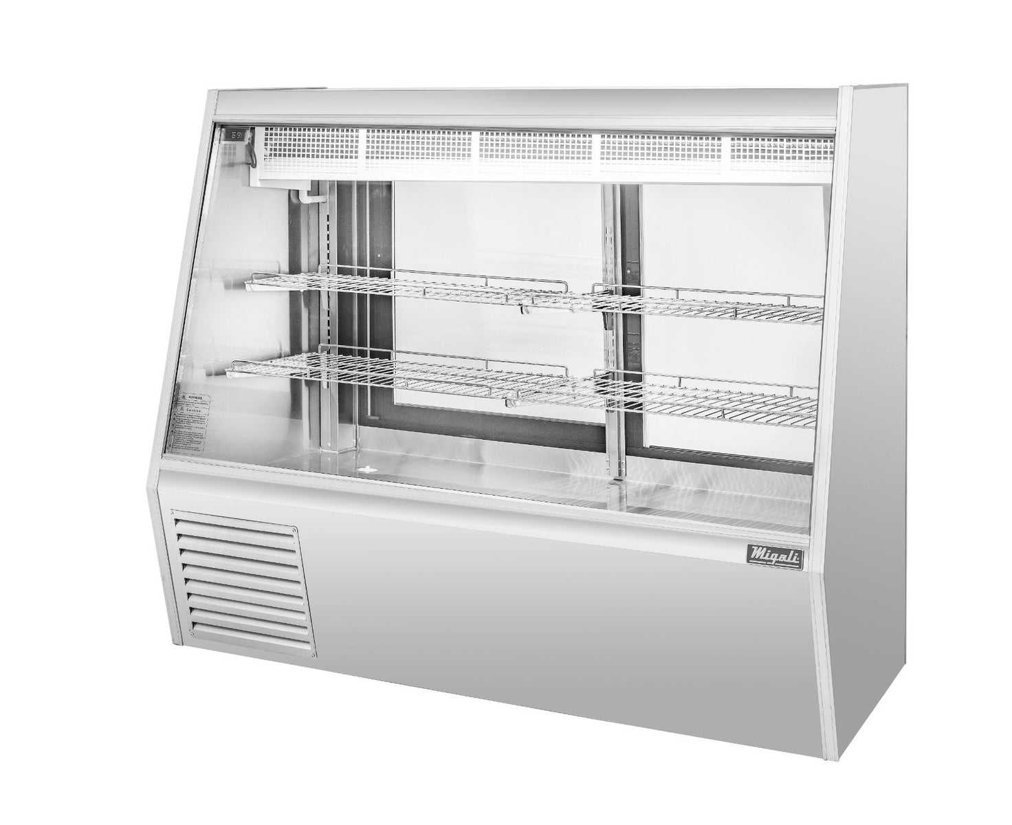 Migali C-DS-5 60 In. 5 Ft Double-Duty Interchangeable Meat/Fish/Deli Display Case, Straight Glass, 28.5 Cu Ft, R290 Refrigerant