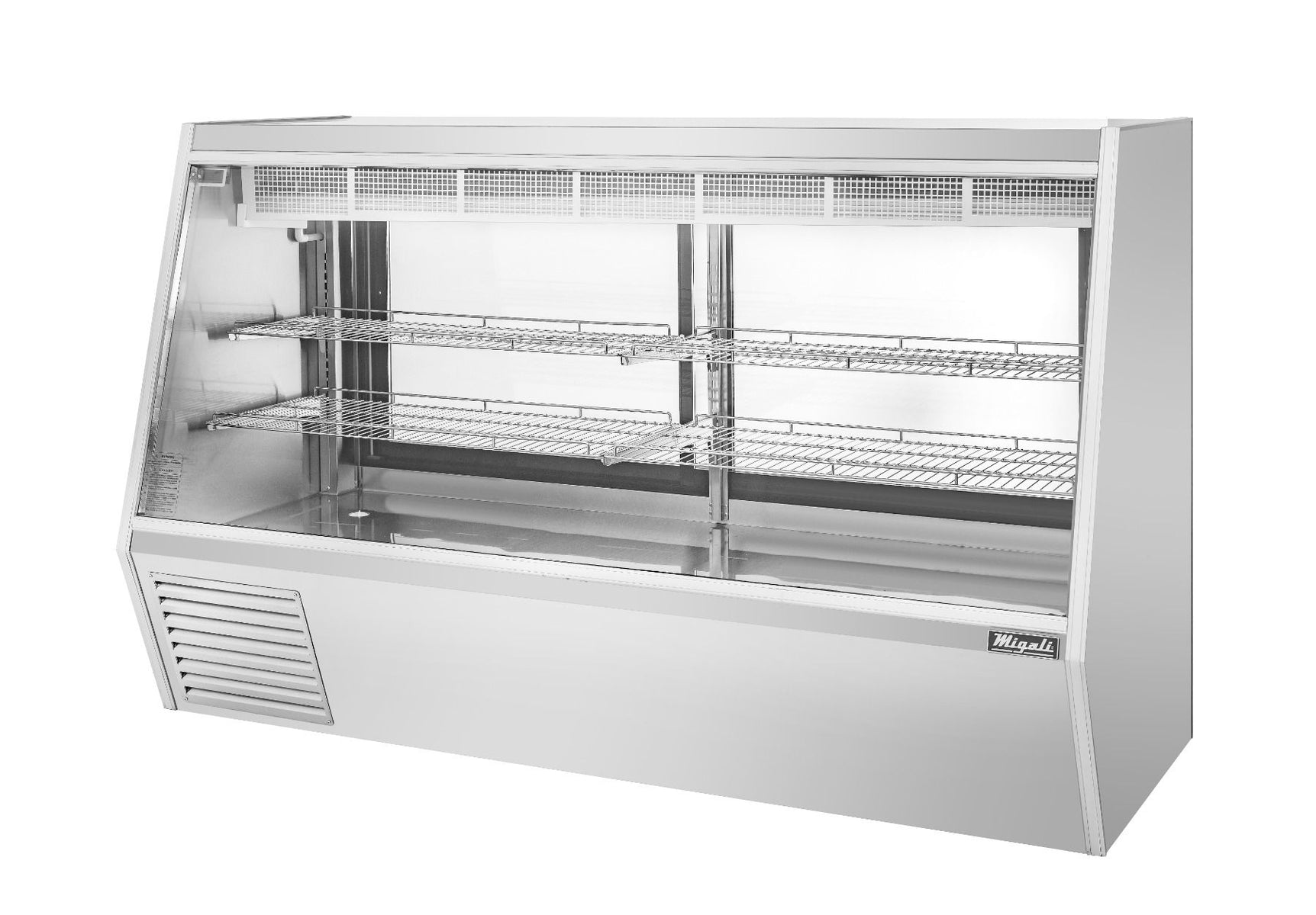 Migali C-DS-7 84 In. 7 Ft Double-Duty Interchangeable Meat/Fish/Deli Display Case, Straight Glass, 40.5 Cu Ft, R290 Refrigerant