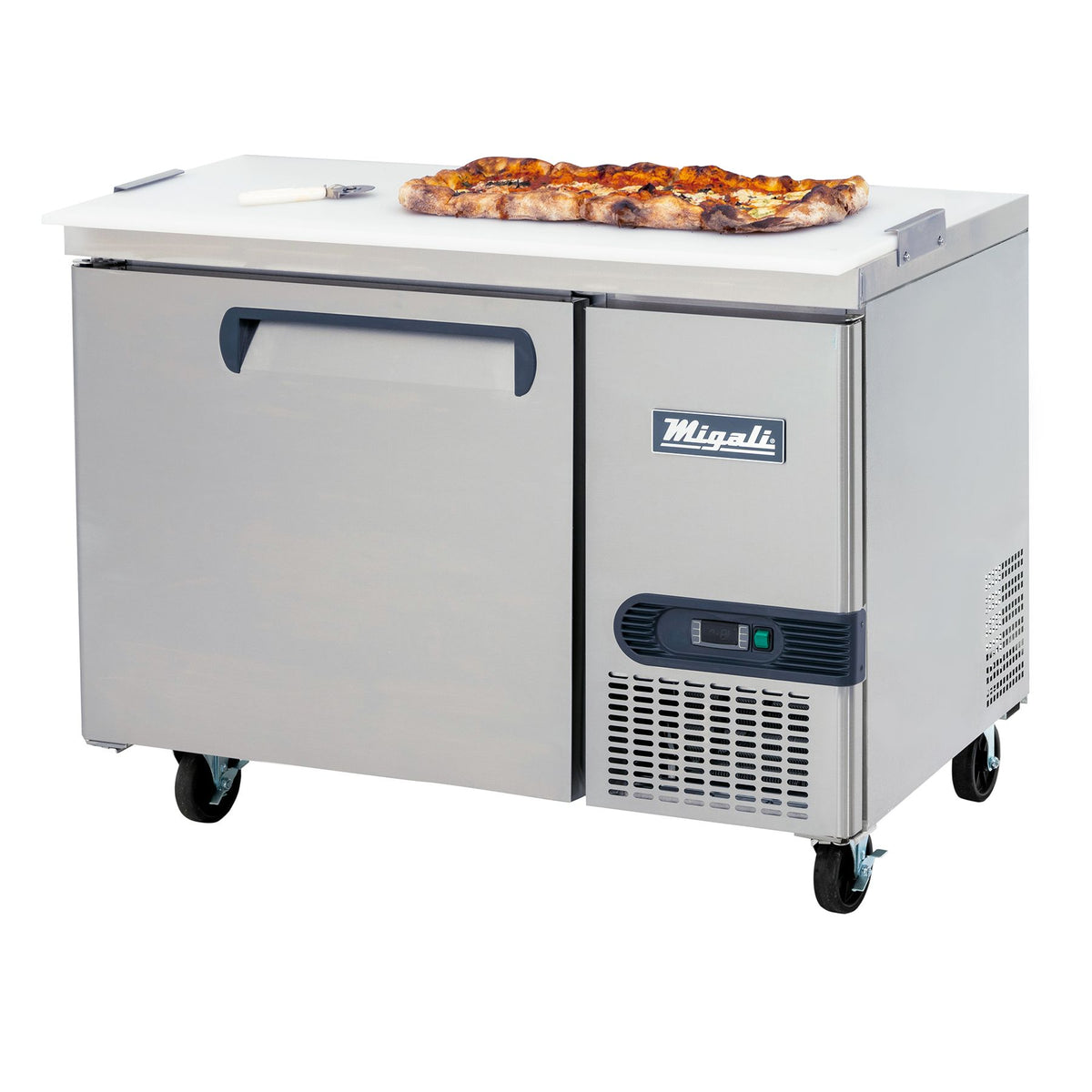Migali C-RWT44-HC 44 In. Work-Top Refrigerator, 14 Cu Ft, R290 Refrigerant