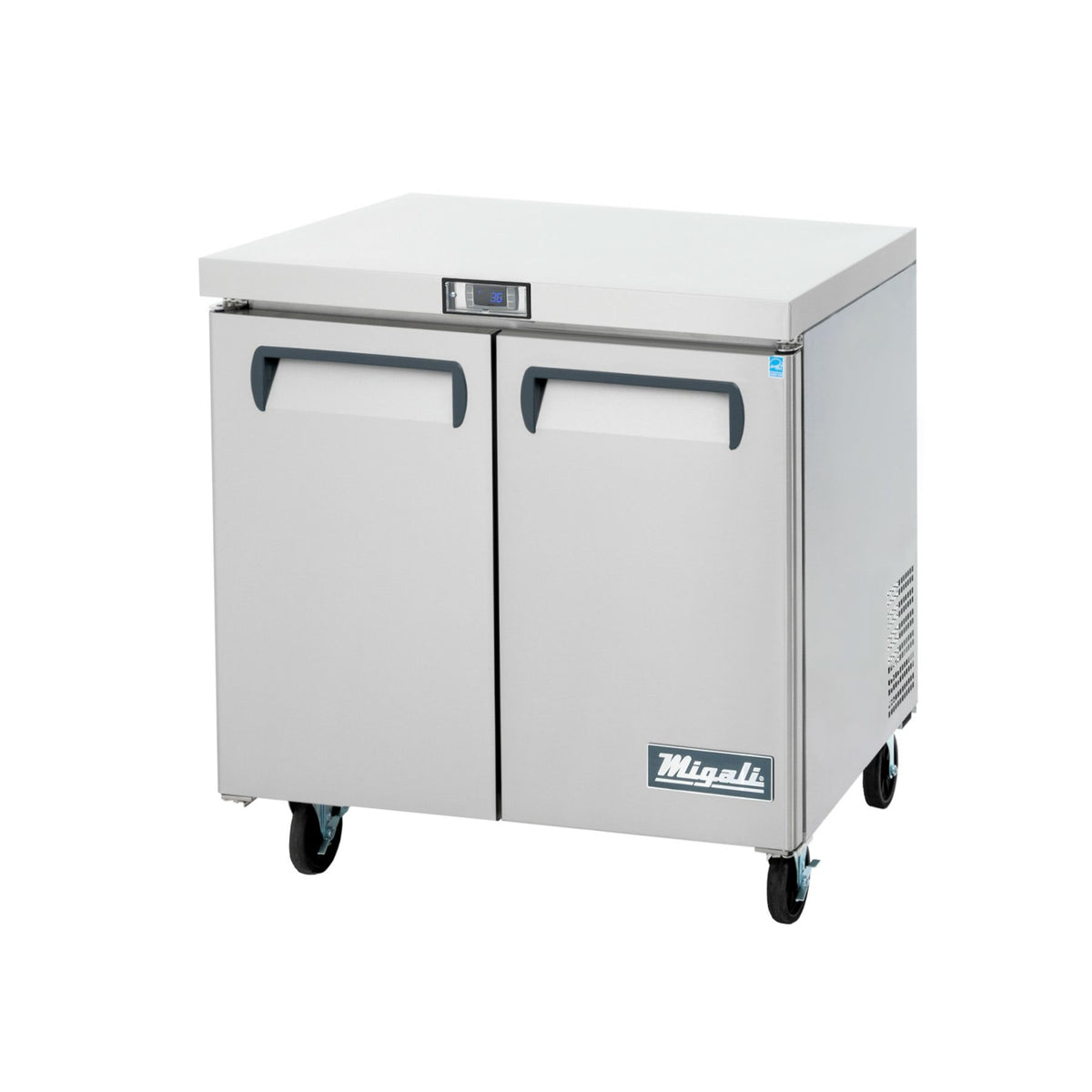 Migali C-U36F-HC 36 In. Under-Counter / Work-Top Freezer, (2) Doors, 8.7 Cu Ft, R290 Refrigerant