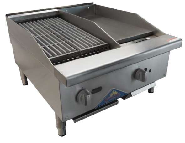 Comstock-Castle CS-12C-12G, 24 In. Custom Charbroiler/Griddle Combo