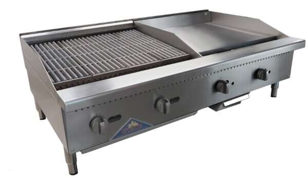 Comstock-Castle CS-24C-24G, 48 In. Custom Charbroiler/Griddle Combo