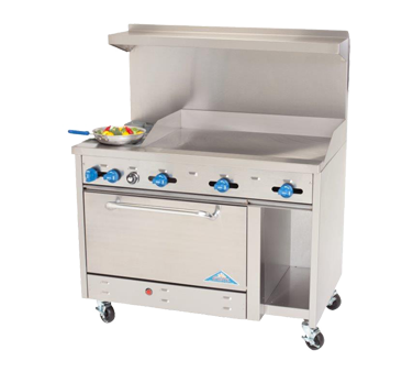Comstock-Castle F3430-48, 48 In. Restaurant Gas Range, 48" Griddle, (1) 31.5" Oven
