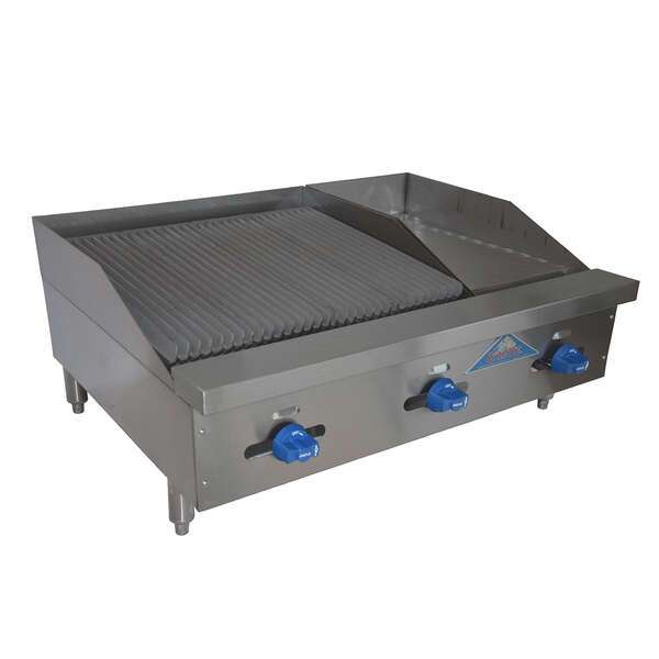 Comstock-Castle FHP36-12-2RB, 36 In. Countertop Gas Griddle/Charbroiler Combo