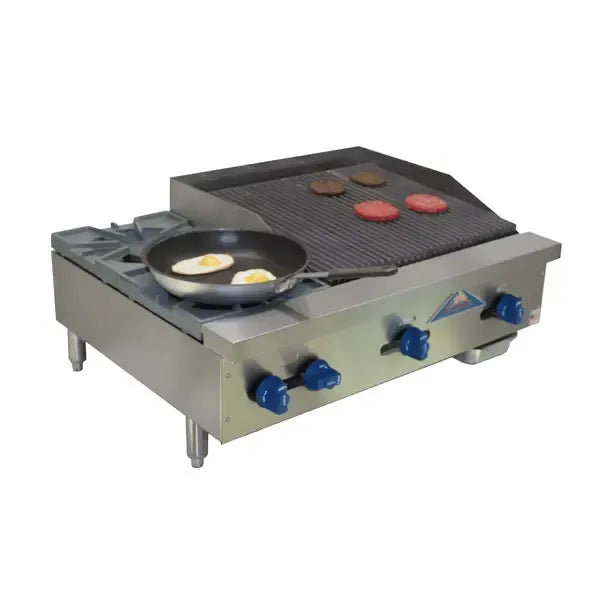 Comstock-Castle FHP36-2LB, 36 In. Countertop Gas Lava-Rock Charbroiler