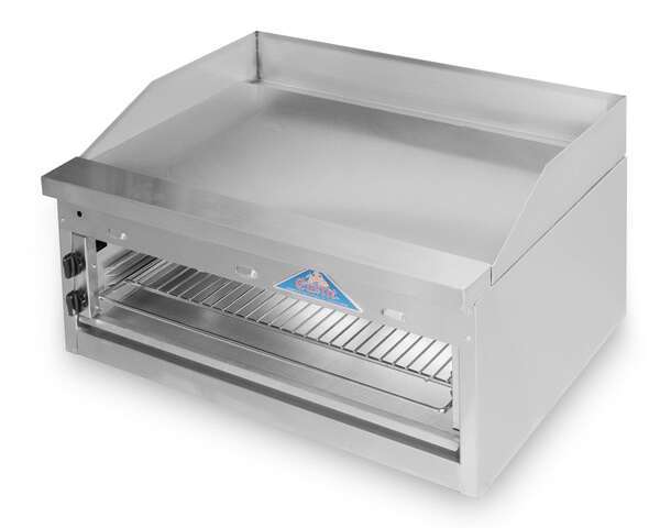 Comstock-Castle FHP36-36B, 36 In. Countertop Gas Griddle with Raised Cheesemelter