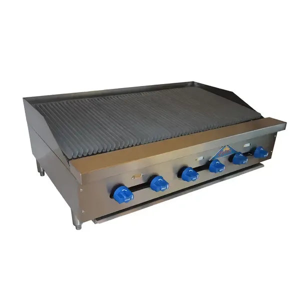 Comstock-Castle FHP42-3.5LB, 42 In. Countertop Gas Lava-Rock Charbroiler