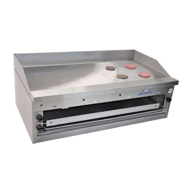Comstock-Castle FHP48-48B, 48 In. Countertop Gas Griddle with Raised Cheesemelter