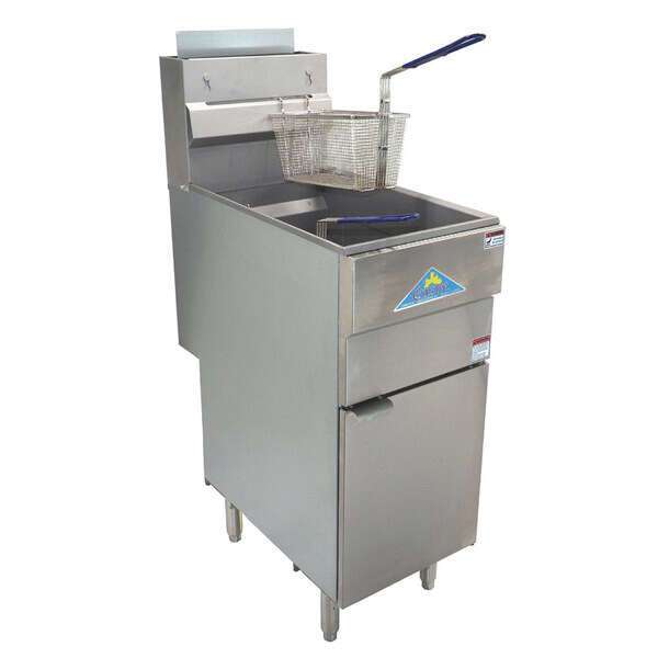 Comstock-Castle GF120-N, 16 In. Gas Floor Fryer (Natural Gas)